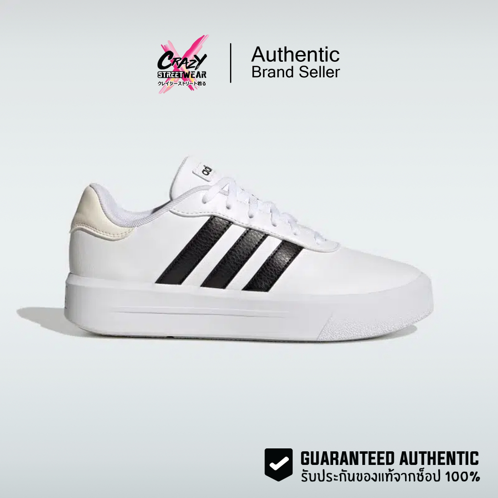 Adidas Court Platform ของแท้ 100% ( HQ4532 ) รองเท้าผู้หญิง สินค้าลิขสิทธิ์แท้ Adidas รองเท้า Shoes