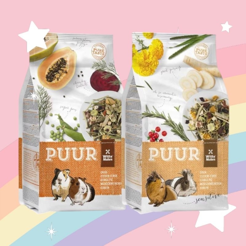 Puur Guinea Sensitive อาหารเพียว อาหารสำหรับหนูแกสบี้