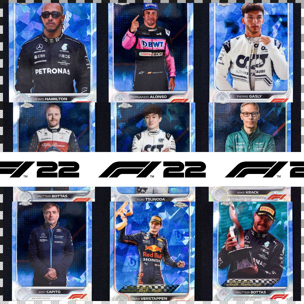 การ์ดฟอร์มูล่าวัน Topps Chrome Formula 1 F1 22-23 Sapphire Cards