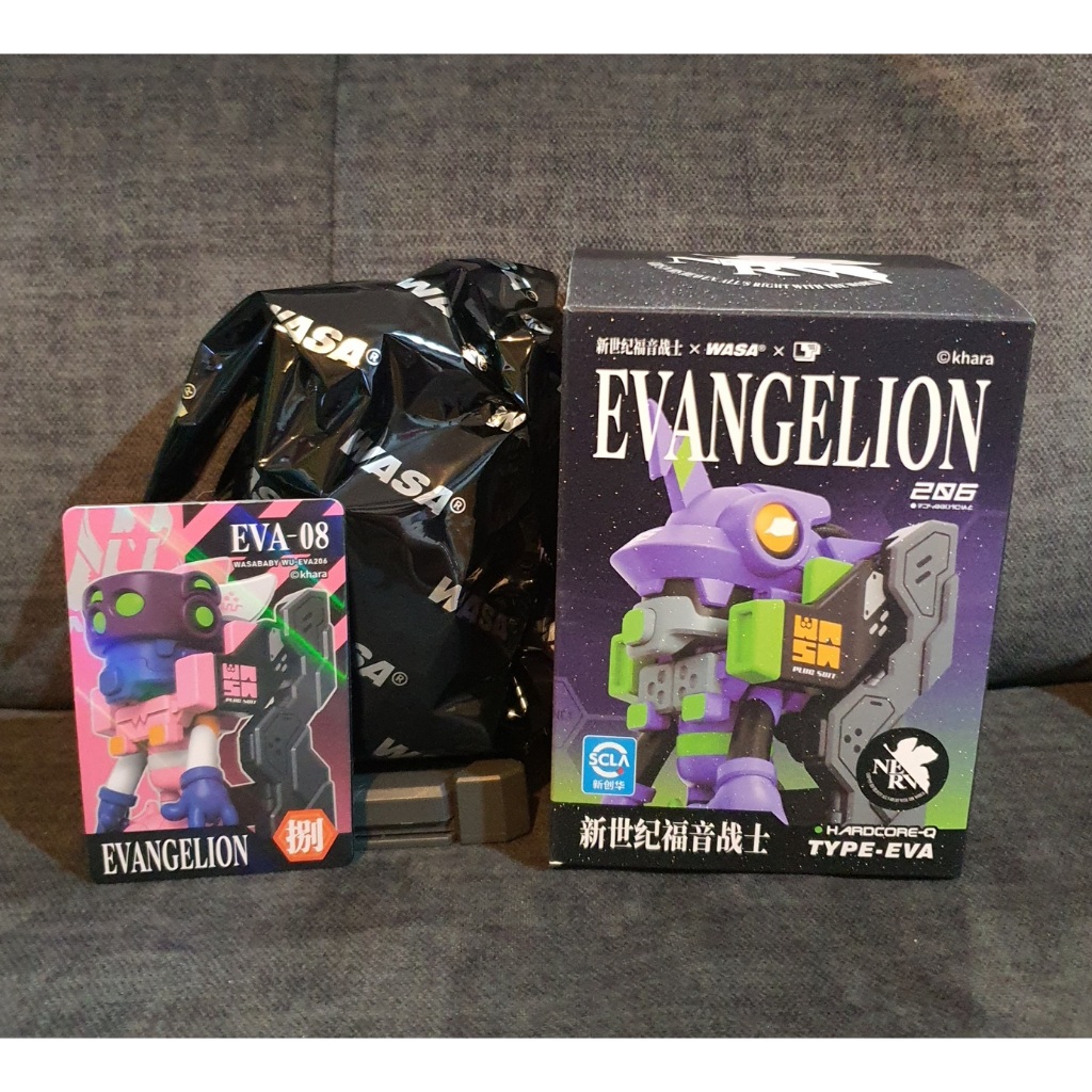 wasa x evangelion Blind Box eva 08 อีวาเกเลี่ยน อีวา8 wasa baby Neon Genesis Evangelion