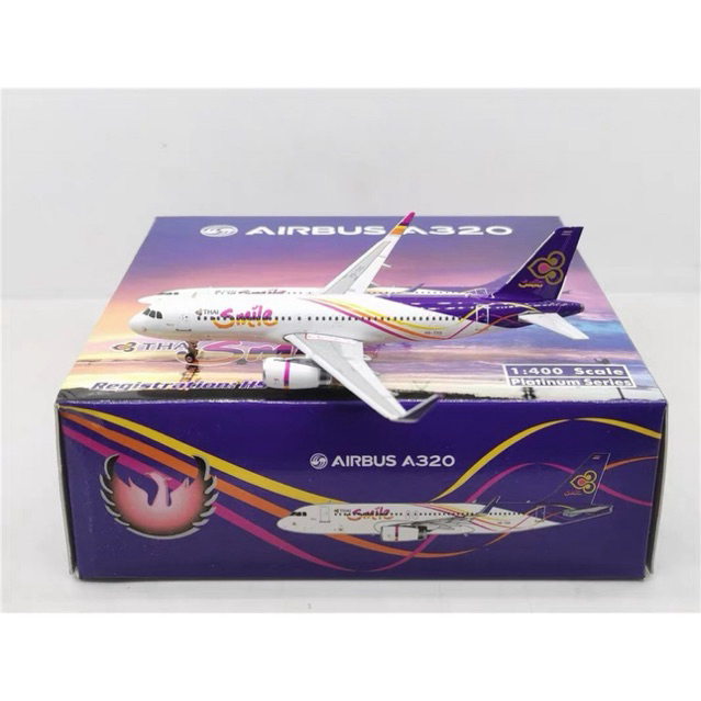 โมเดลเครื่องบิน Thai Smile ไทยสไมล์ A320 HS-TXS [พร้อมส่ง]