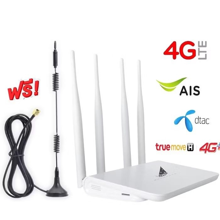4G Wifi Router เร้าเตอร์ ใส่ชิม 4G 3G Fast Speed and Stable SIM CARD Slot Essy Setup Plug & Play