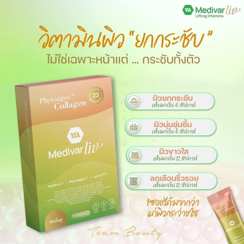 ตัวอัพเกรด✨Medivar Liv 💚วิตามินผิวยกกระชับของแท้100%