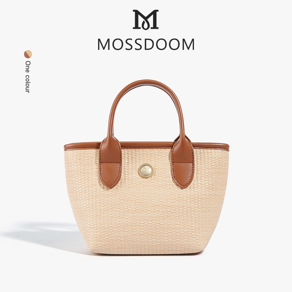 MOSSDOOM กระเป๋าถือผู้หญิงลำลองขนาดกะทัดรัดมัลติฟังก์ชั่น