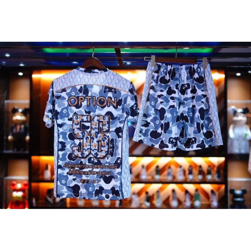 ชุดเซท Option Set ลายพรางสีฟ้า No.56 (เสื้อ+กางเกง) ของแท้100% - รูปที่ 3