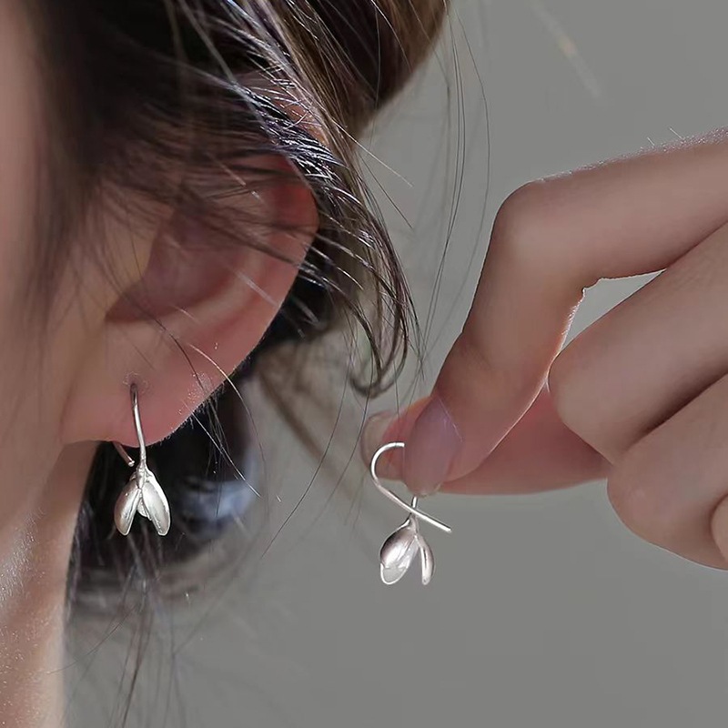 **Ju-L ต่างหูของคนแพ้ง่าย ลายดอก snow drop