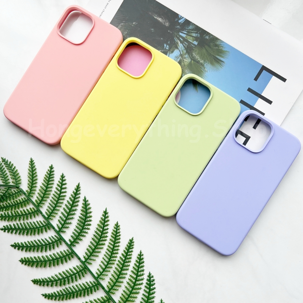 เคสกำมะหยี่(ปิดหัว-ปิดท้าย) สีม่วงอ่อน สังขยา เหลืองอ่อน รุ่น i11 12 13 14 15 16Promax,7 8plus, SE2,X XR XSmax