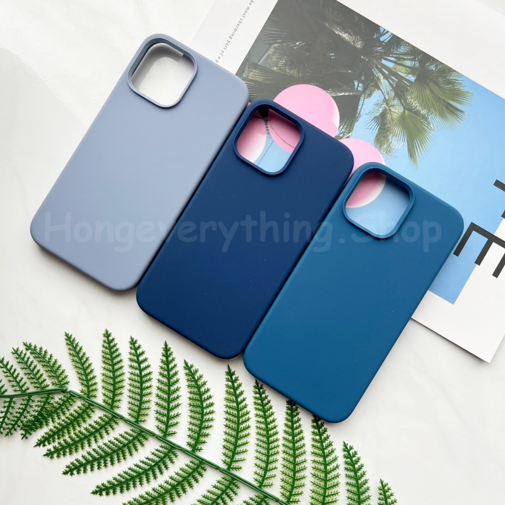 🔥เคสกำมะหยี่(ปิดหัว-ปิดท้าย)สีนํ้าเงิน สีนํ้าเงินเข้ม สีนํ้าเงินอมเทา รุ่น iPhone7-17Promax พร้อมส่ง