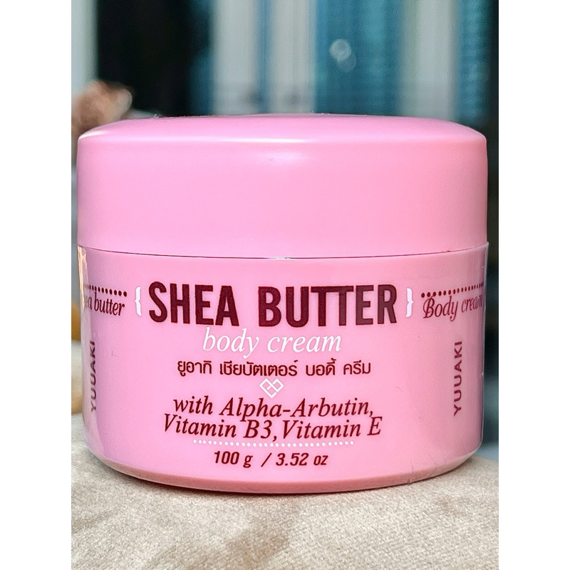 ซื้อ [🍯บัตเตอร์ครีม ทาผิวกาย ชุ่มชื้น นุ่มเด้ง 100g.]YUUAKI Shea Butter Body Cream 100g. ยูอากิ เชียบัตเตอร์ บอดี้ครีม 100g