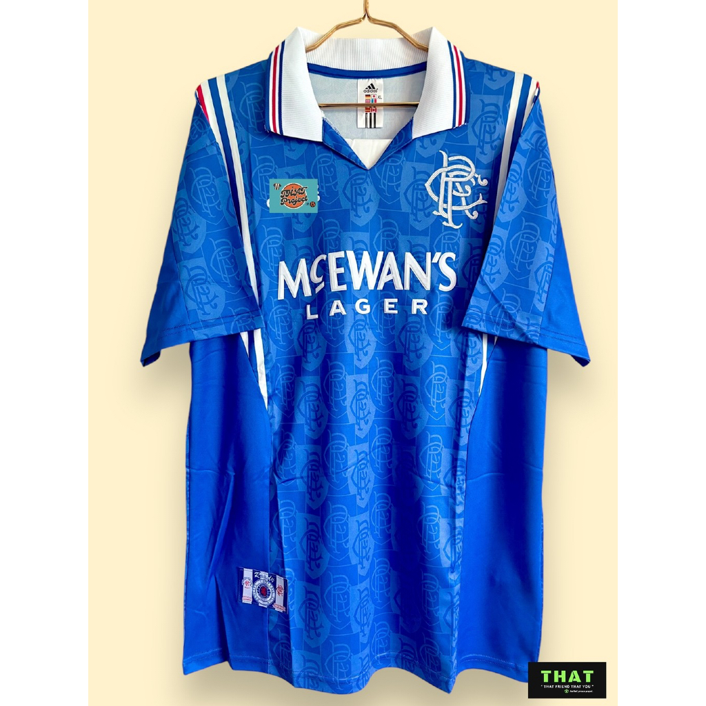 เสื้อทีมสีน้ำเงิน(Blue) - 1996/97 Glasgow Rangers Home Jersey(Retro) | THAT.PROJECT