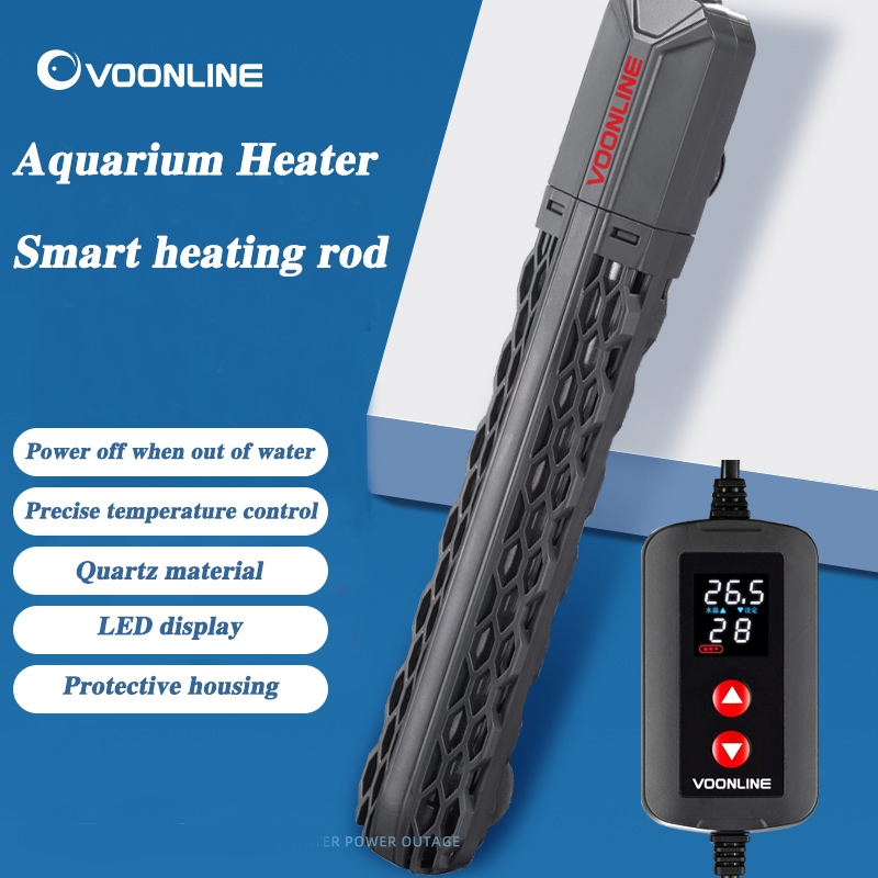 ฮีตเตอร์ตู้ปลาVOONLINE 50W/100W/200W/300W/500Wทำความร้อน พร้อมปลอกกันกระแทก เพื่อควบคุมอุณหภูมิ ป้องกัน แท่งทำความร้อนตู