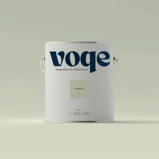 Voqe สีน้ำอะครีลิคแท้100% เฉดสี ชาเขียวนม ทาบ้าน ทาอาคารเกรดพรีเมี่ยม เนื้อสีเยอะ