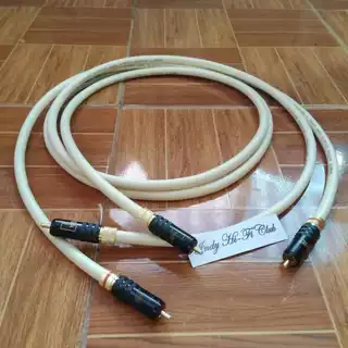 สายสัญญาณ RCA WBT Audio Cable หัวแจ็คแบบขันล็อค แบบ 2 เส้น ให้เสียงสด สะอาด เต็มอิ่มในทุกย่านเสียง