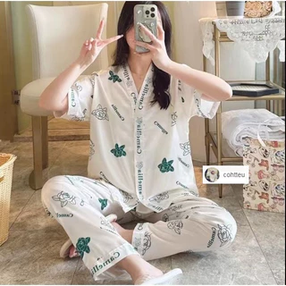 M-3XLล่าสุดชุดนอนสตรี，สไตล์เรียบง่าย，ซาตินพรีเมี่ยม，เสื้อคาร์ดิแกน，เป็นที่นิยมมาก,