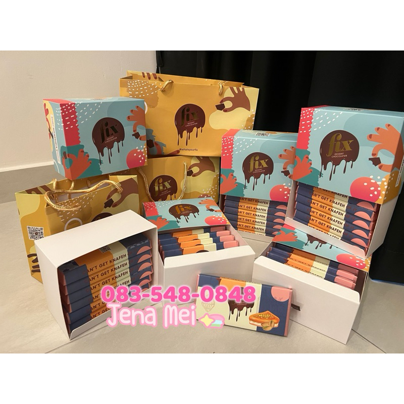 พร้อมส่ง ของเข้าใหม่!!❄️ 🍫ช็อกโกแลตดูไบ Fix Dubai Chocolate ของดูไบแท้ หิ้วเอง 😍 กทม มี🛵ส่งแมส