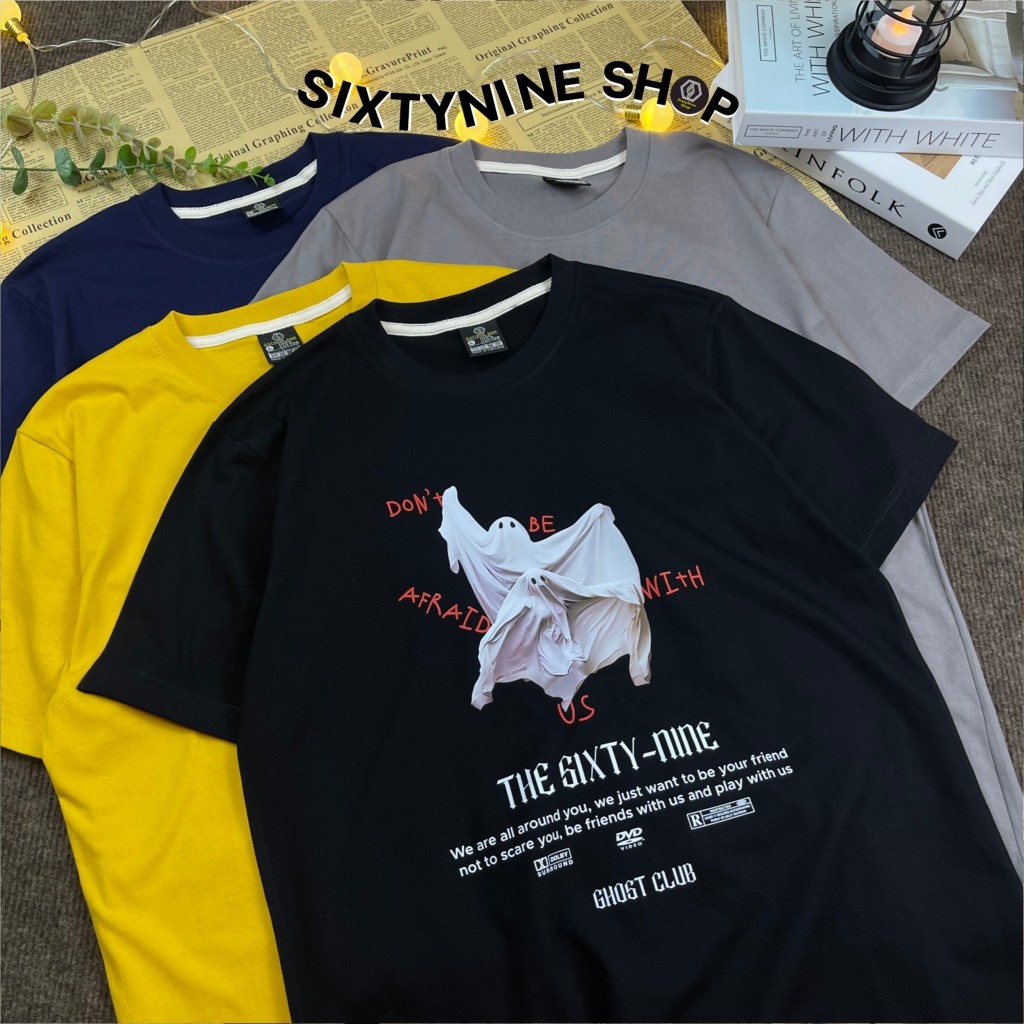 เสื้อยืดพิมพ์ลาย " Ghost Club " พร้อมส่ง