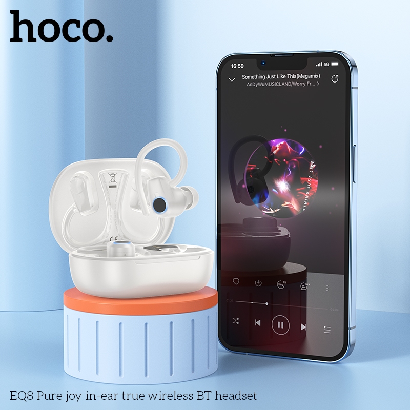 HOCO EQ8 หูฟังไร้สาย  TWS แบต 7 ชม. มีจอ LED บอกแบต ไมค์ในตัว เสียงดีเบสแน่น หูฟังบลูทูธ 5.3 hc3