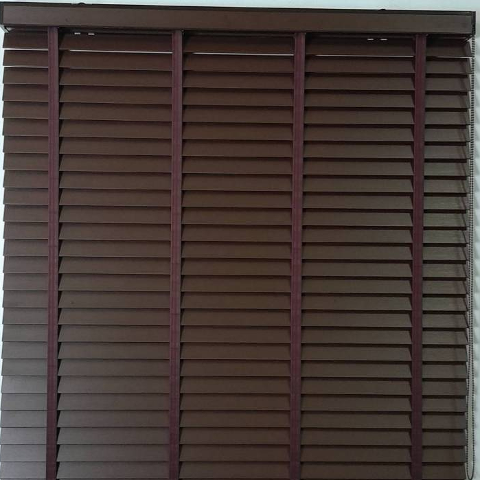 ตกแต่งบ้าน มู่ลี่ไม้ โฟมวูด Foamwood Blinds - A25-28 Umber Color ขนาดใบ 50mm. ส่งด่วน สั่งเลย