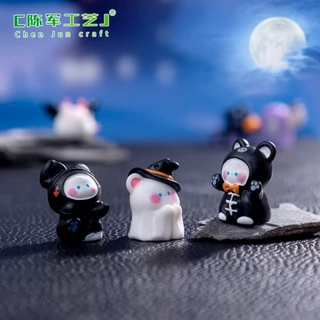 A020 ตุ๊กตาจิ๋ว ชุดผีน้อย ฮาลาวีน Halloween สำหรับตกแต่งสวนถาด แต่งสวนจิ๋ว บ้าน เค้ก ของขวัญ