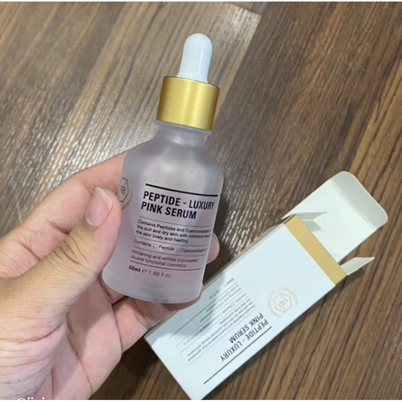 พร้อมส่ง🚚 . Re:bl PEPTIDE-LUXURY PINK SERUM