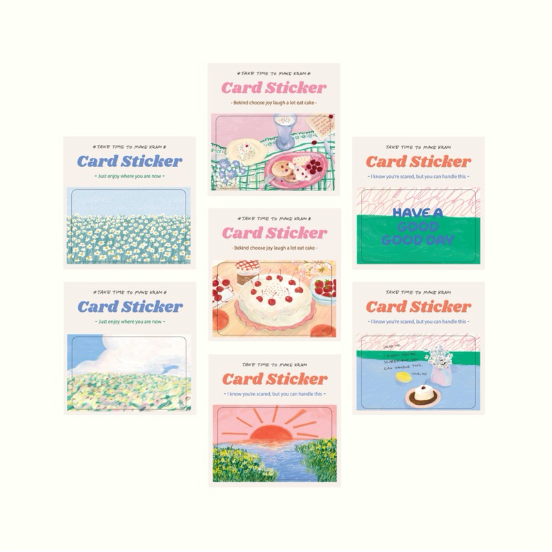 [Take Time To Make Kraam] card sticker