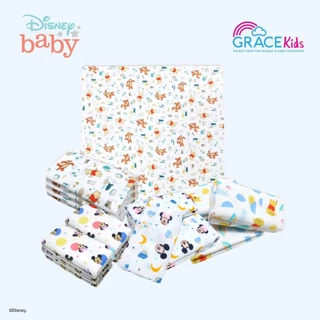 Grace Kids ผ้าอ้อมเด็ก ลาย Disney ซับน้ำดี แห้งไว ผ้านุ่ม ถนอมผิวลูกน้อย (สาลู/สำลี/เยื่อไผ่/มัสลิน)