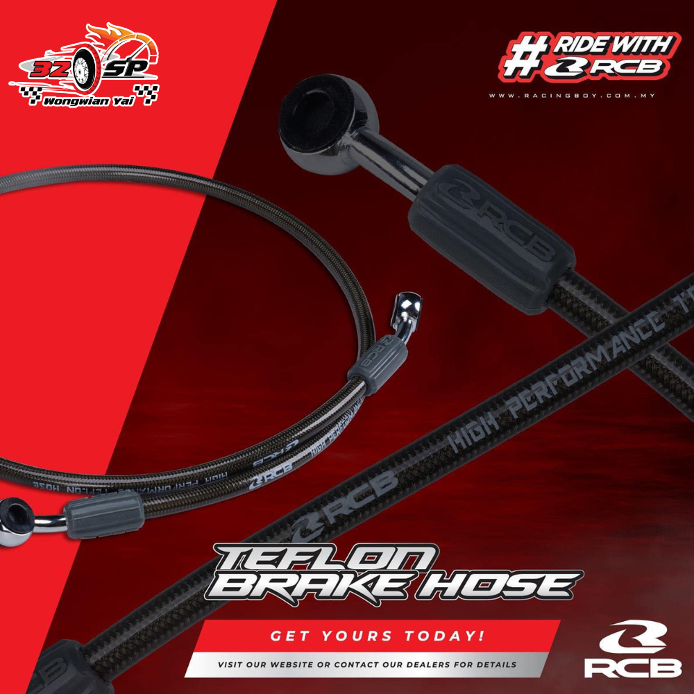 สายน้ำมันเบรค RCB RB TEFLON BRAKE HOSE ของแท้!! ส่งไว!!
