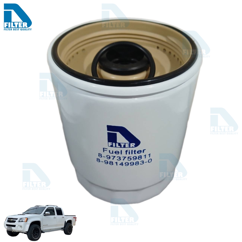 กรองโซล่า (กรองน้ำมันดีเซล) Chevrolet เชฟโรเลท Colorado โคโลราโด้ 2006-11 (คอมมอนเรล 2.5,3.0) ลูกเหล็ก DF146N-1