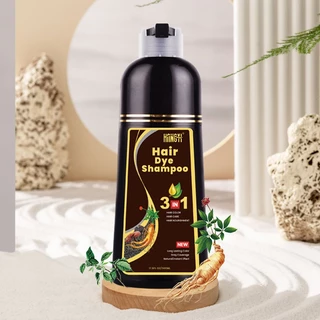แชมพูปิดผมขาว ครีมย้อมผม แชมพูปิดผมหงอก ยาสระผมปิดผมขาว hair dye Shampoo ย้อม บำรุง ปิดผมขาว 500ml