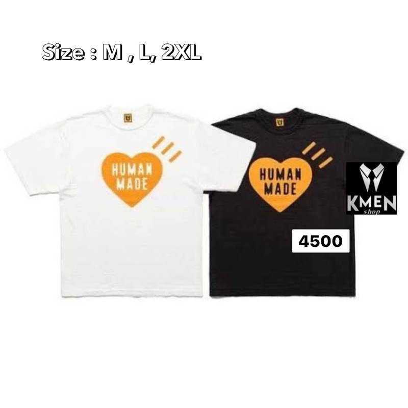 new เสื้อยืด Human made พร้อมส่ง