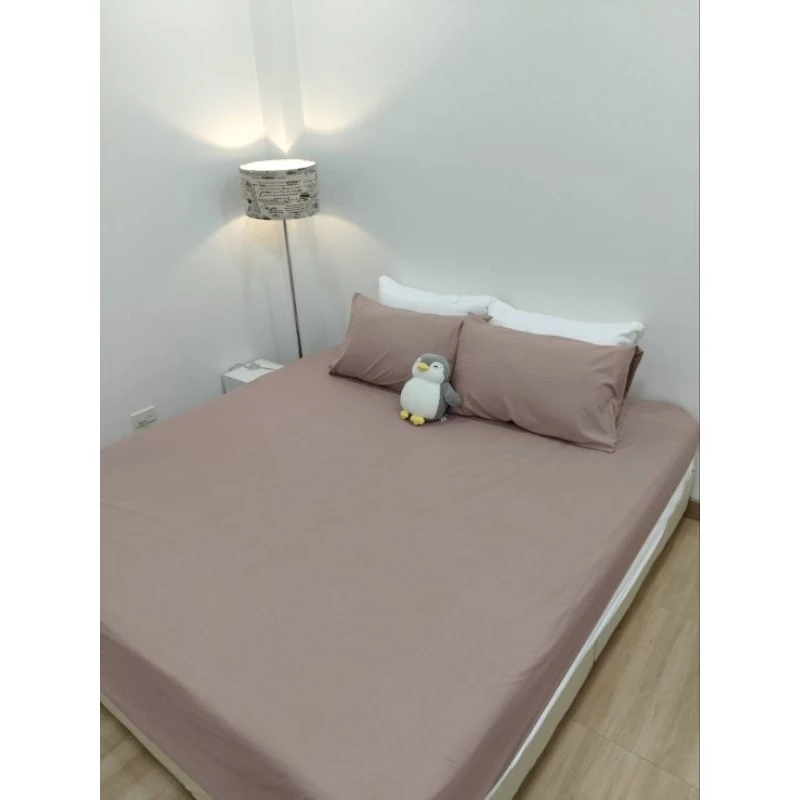 ผ้าปูที่นอนสีพื้น 3 ชิ้น ผ้า supersoft thumbnail 4