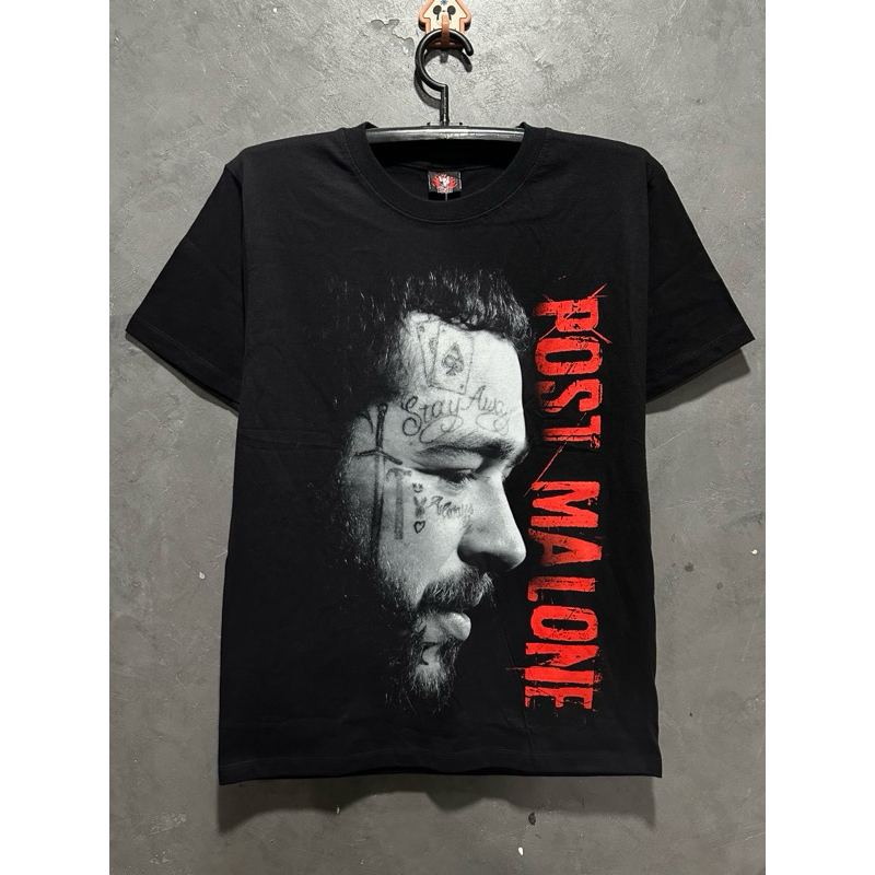 เสื้อยืดโพสฟร้อนแดง ป้ายRockYeah ผ้าคอตตอน 100