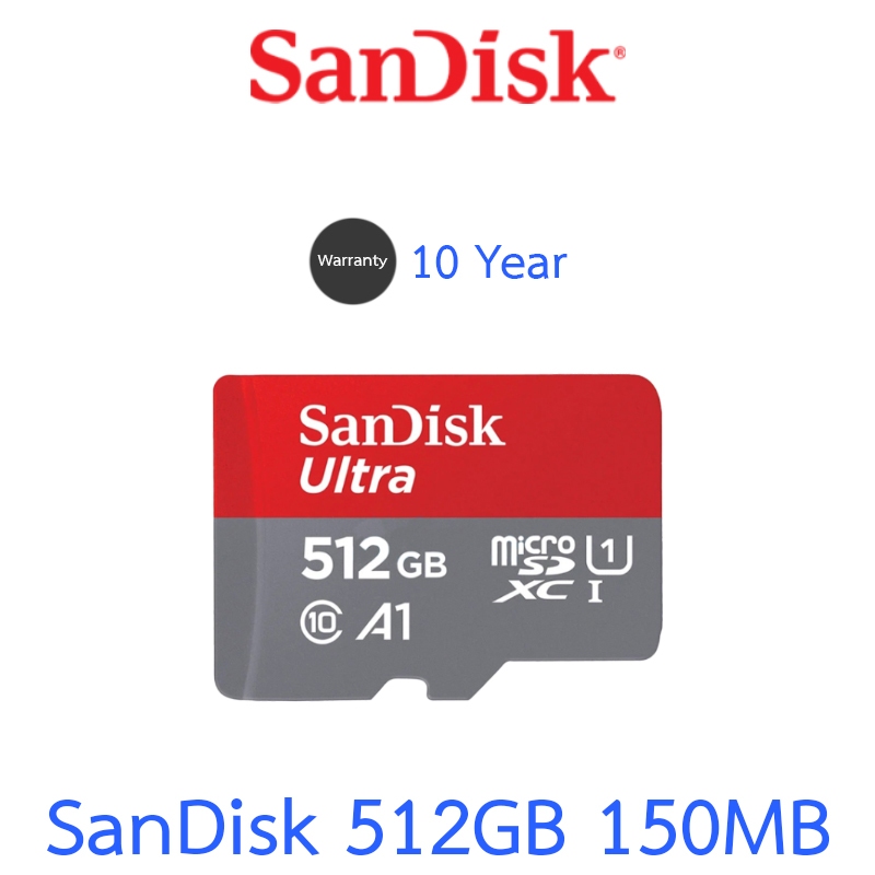 Sandisk Micro SD Card 512GB (SDSQUAC-512G-GN6MN) - 150MB