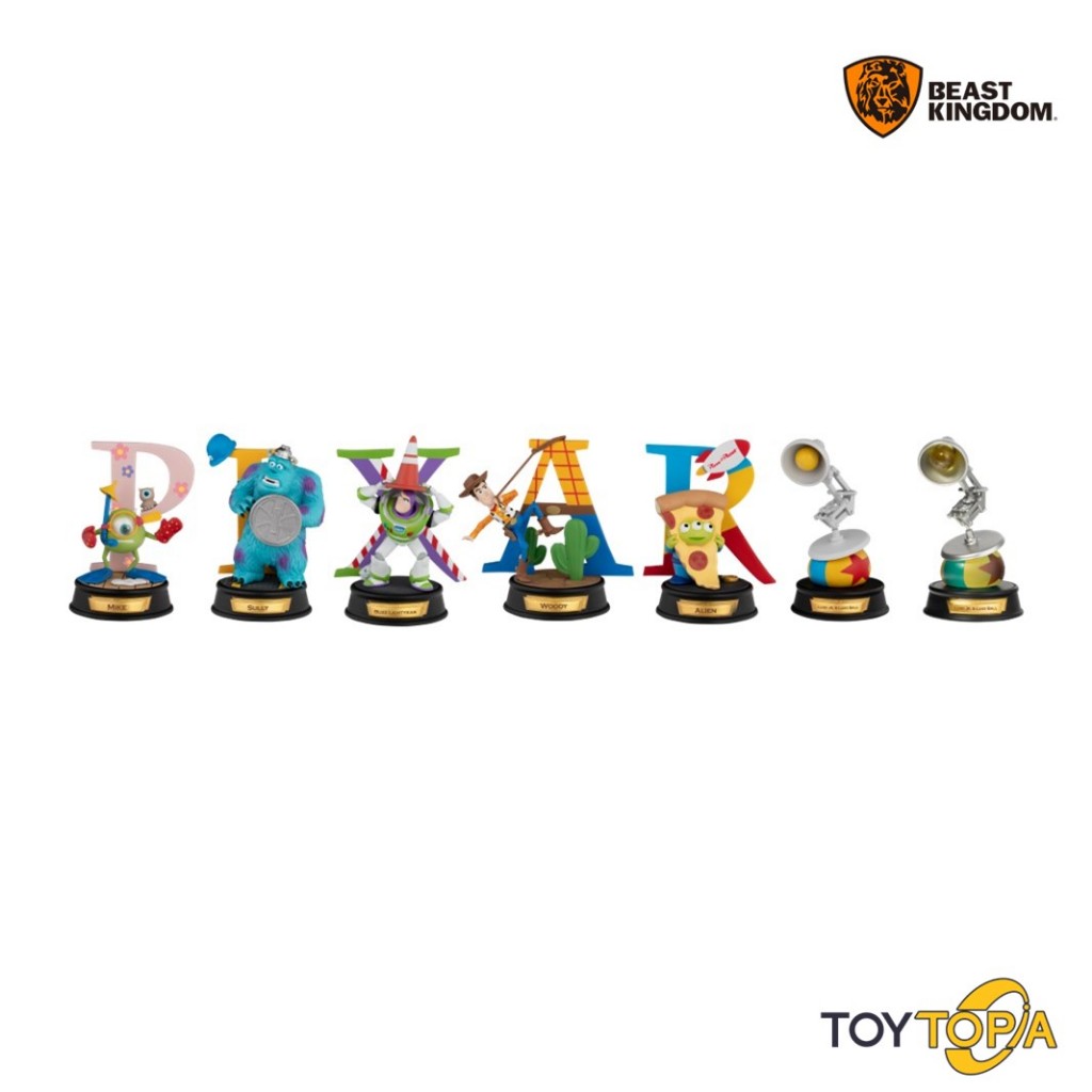 Beast Kingdom (MDS003) - Disney 100 Years of Wonder: Pixar Alphabet Art Series (set of 7)