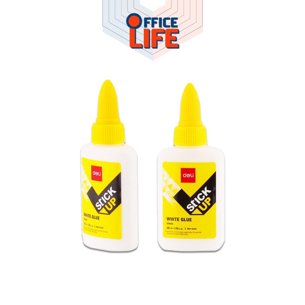 Deli (เดลิ ) กาว กาวลาเท็กซ์ NO.39445 เนื้อสีขาว Stick Up ขนาด 40มล. ( 1 ขวด )