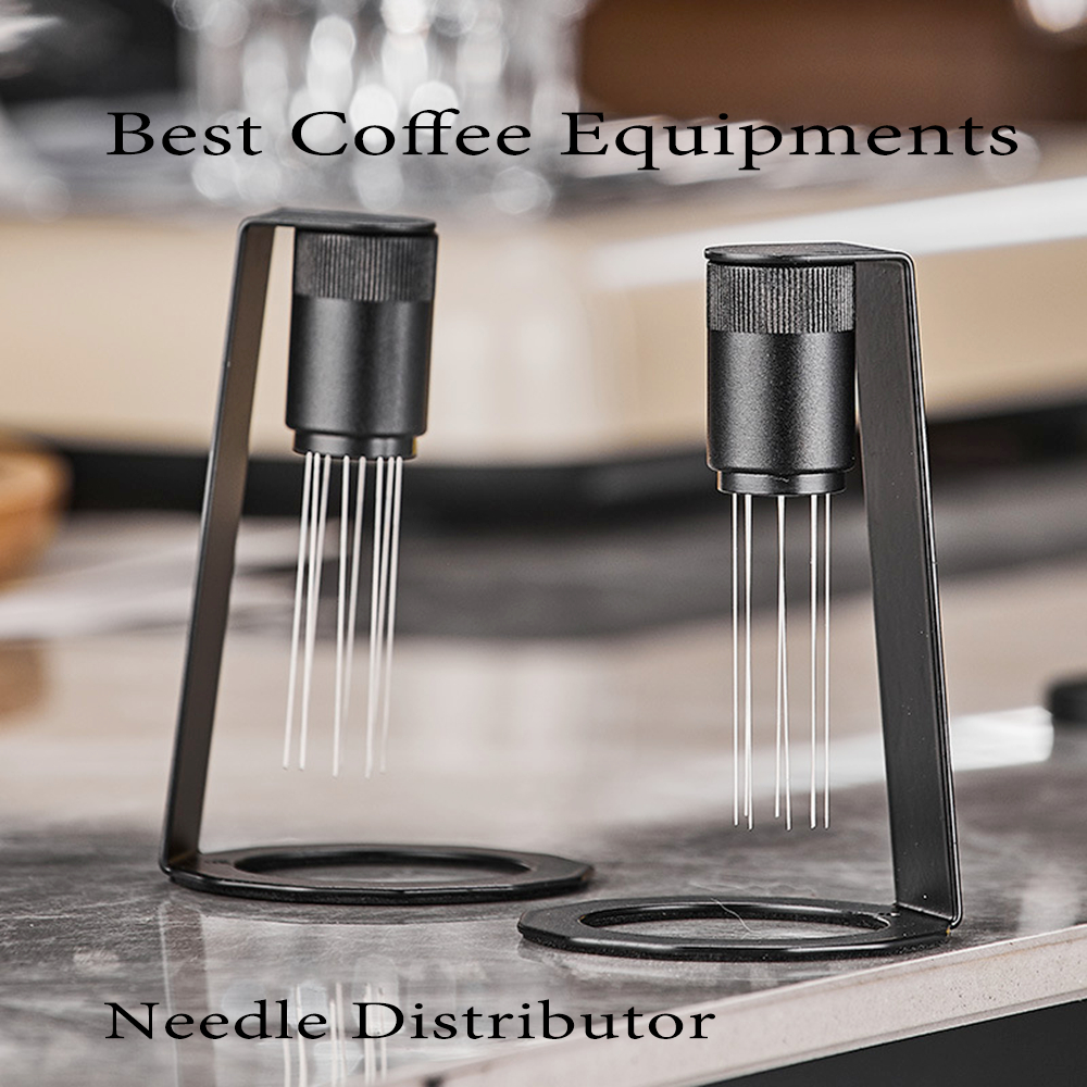 พร้อมส่ง｜ เข็มเกลี่ยผงกาแฟ (พร้อมแท่นวางแม่เหล็ก) ปรับความกว้างได้ WDT Tool Needle Distributor