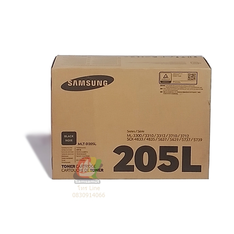 Original MLT-D205L ตลับหมึกแท้ MLT-D205L ML3310/ ML3310ND/ 3312ND/3710/SCX4833/ SCX5637/ 5637FN สีดำ