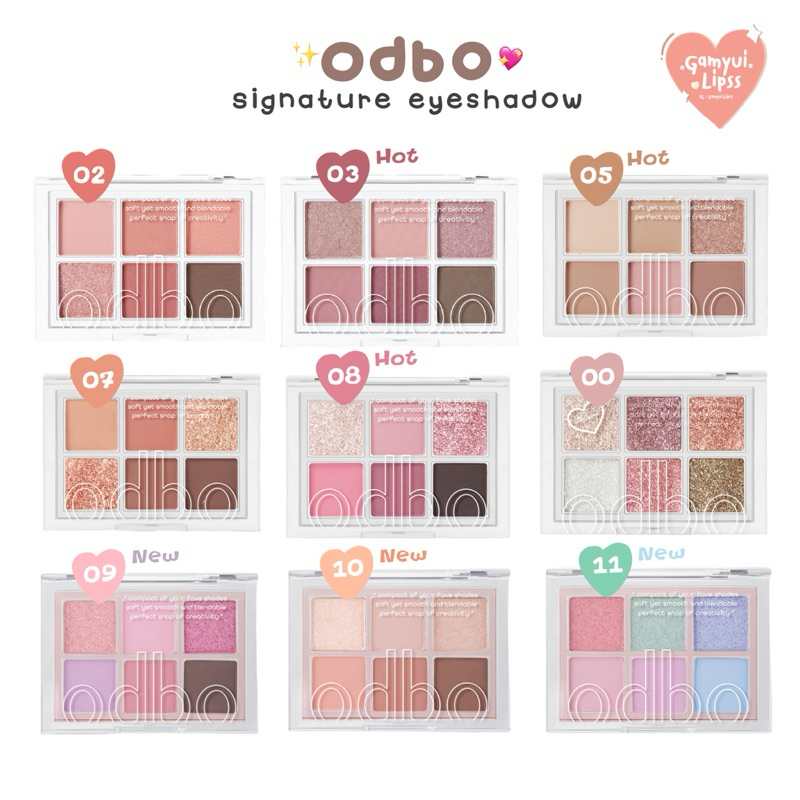 อายแชโดว์💖 odbo Signature eyeshadow