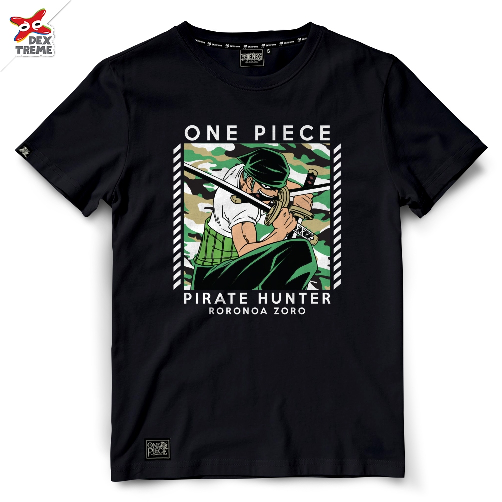 Dextreme เสื้อวันพีซ (DOP-2068) ลาย ZORO โซโล สีดำ และ สีเขียว