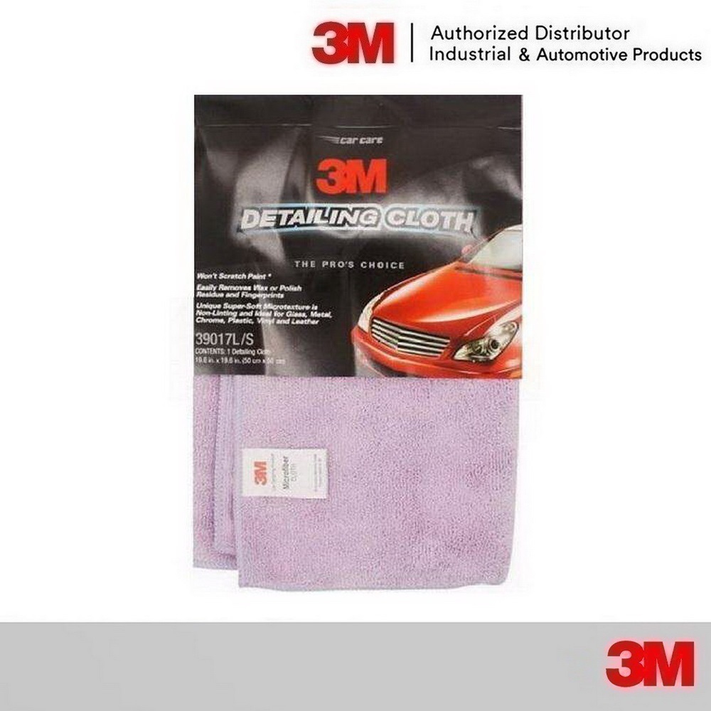 3M 39017L/S ผ้าใยไมโครไฟเบอร์ สำหรับรถยนต์ รุ่นหนา ขนาด 50x50ซม. 1ผืน MICROFIBER