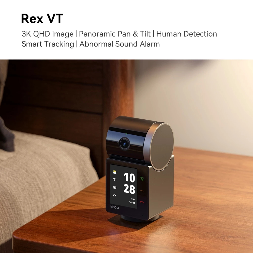 กล้องวงจรปิด IMOU REX VT PRO 5MP 3K WiFi PTZ หมุนได้ One-touch วิดีโอคอลแบบ 2 ทาง มีแบตในตัว ประกัน 2 ปี