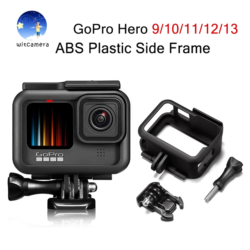 Frame for GoPro Hero 9/10/11/12/13 Housing Border Protective Shell Case with Quick Pull Movable socket &screw