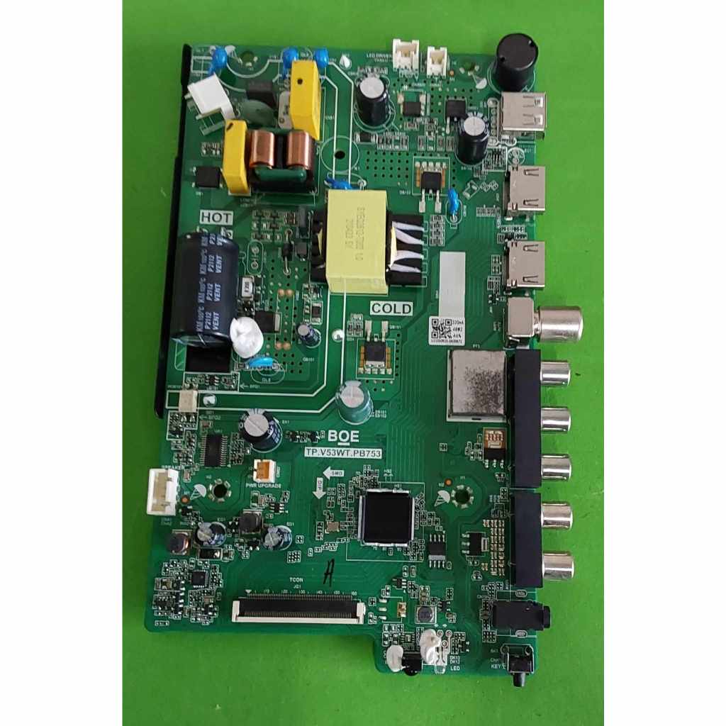 Main Board  เมนบอร์ด อะไหล่ทีวี Aconatic TP.V53WT.PB753 ใช้ในรุ่น 32HD511AN รับประกัน 30 วัน อะไหล่ถ