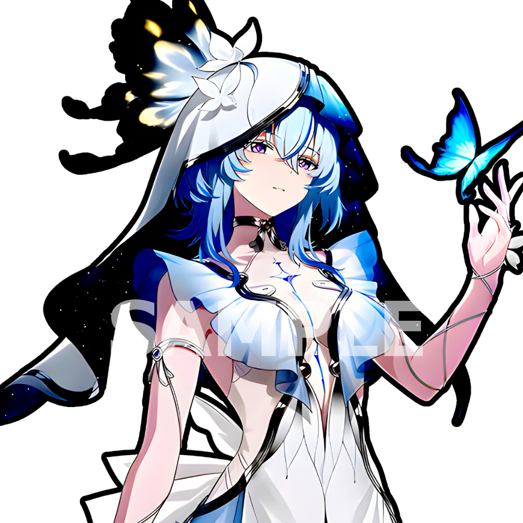 The Shorekeeper Wuthering Waves สติ๊กเกอร์ 2 แผ่น Wuthering Waves Stickers