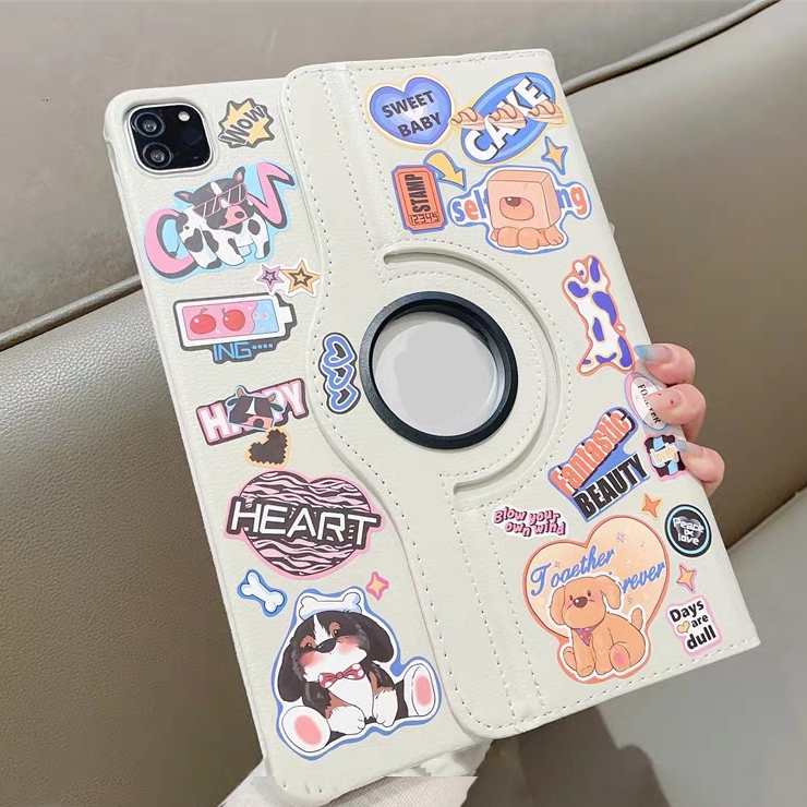 360.เคสฝาพับ เคสหมุนได้ 360° เคส Redmi Pad SE 11 8.7 redmi pad 6s pro 12.4 redmi pad pro 12.1 เคสหนัง ลายการ์ตูน น่ารัก