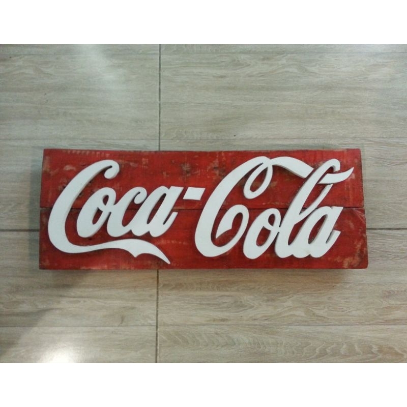 Coca-Cola ป้ายไม้ ของสะสม