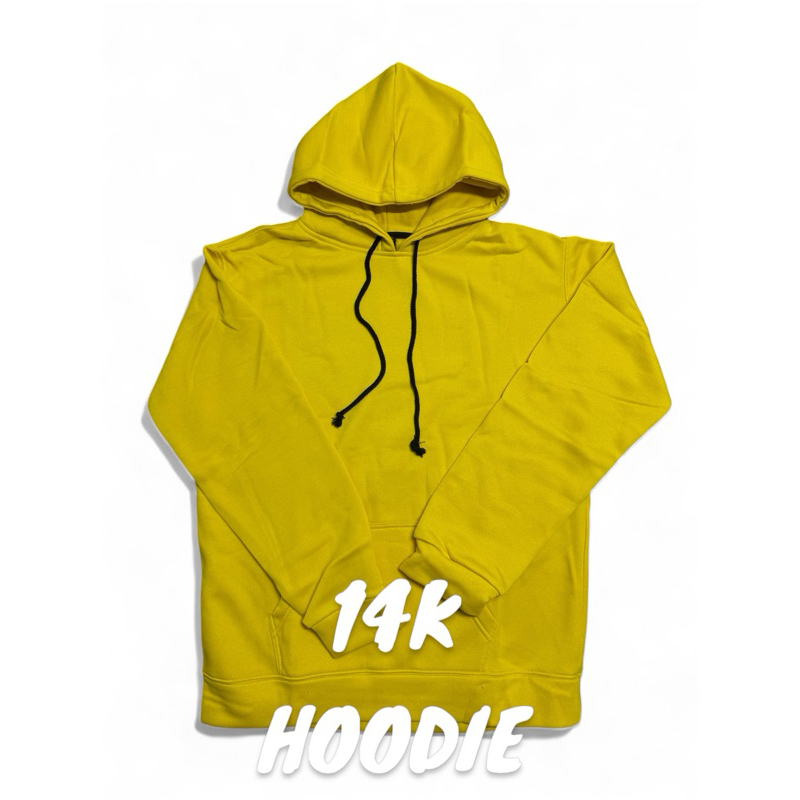 เสื้อฮู้ดเปล่า สีเหลือง HOODIE สีเหลือง