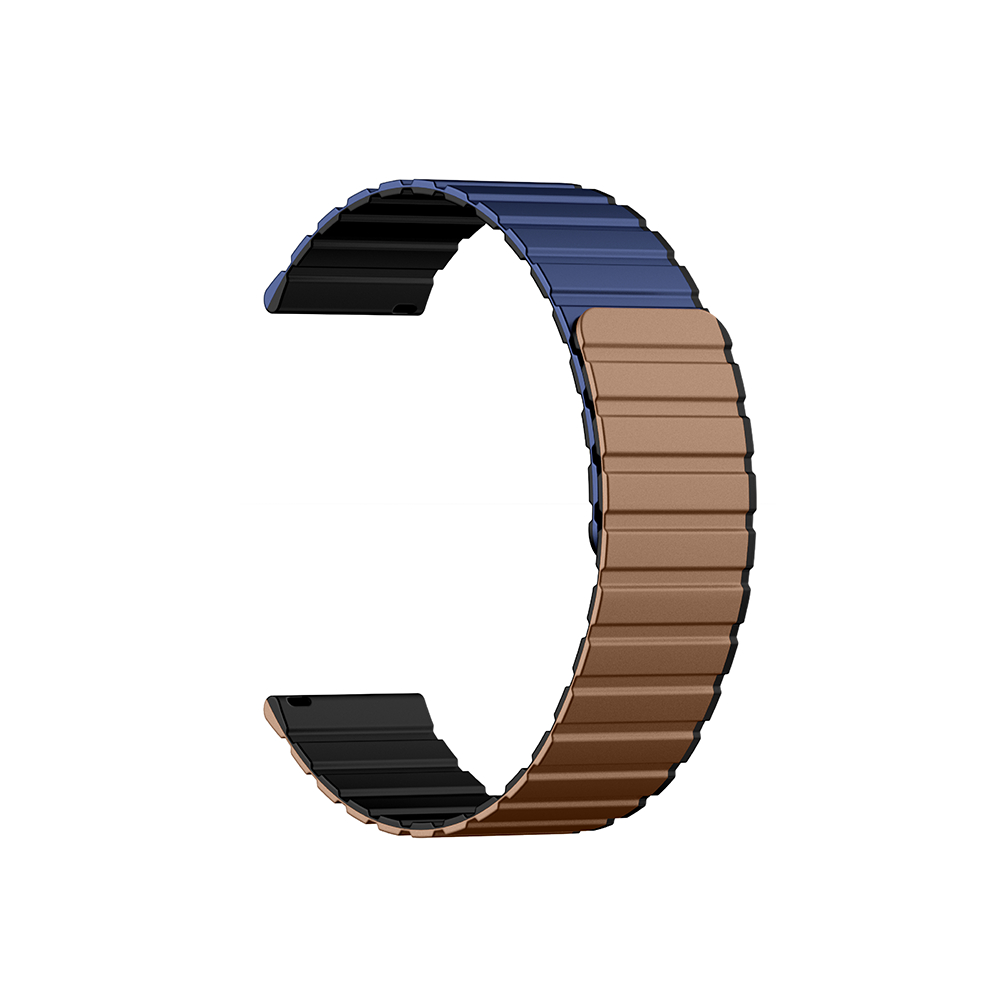 [ลดเหลือ 263] Kieslect Smart Watch Strap สายนาฬิกาข้อมือ สายแม่เหล็ก Magnetic Strap ขนาด 22mm สีน้ำเงิน/กาแฟ-ดำ