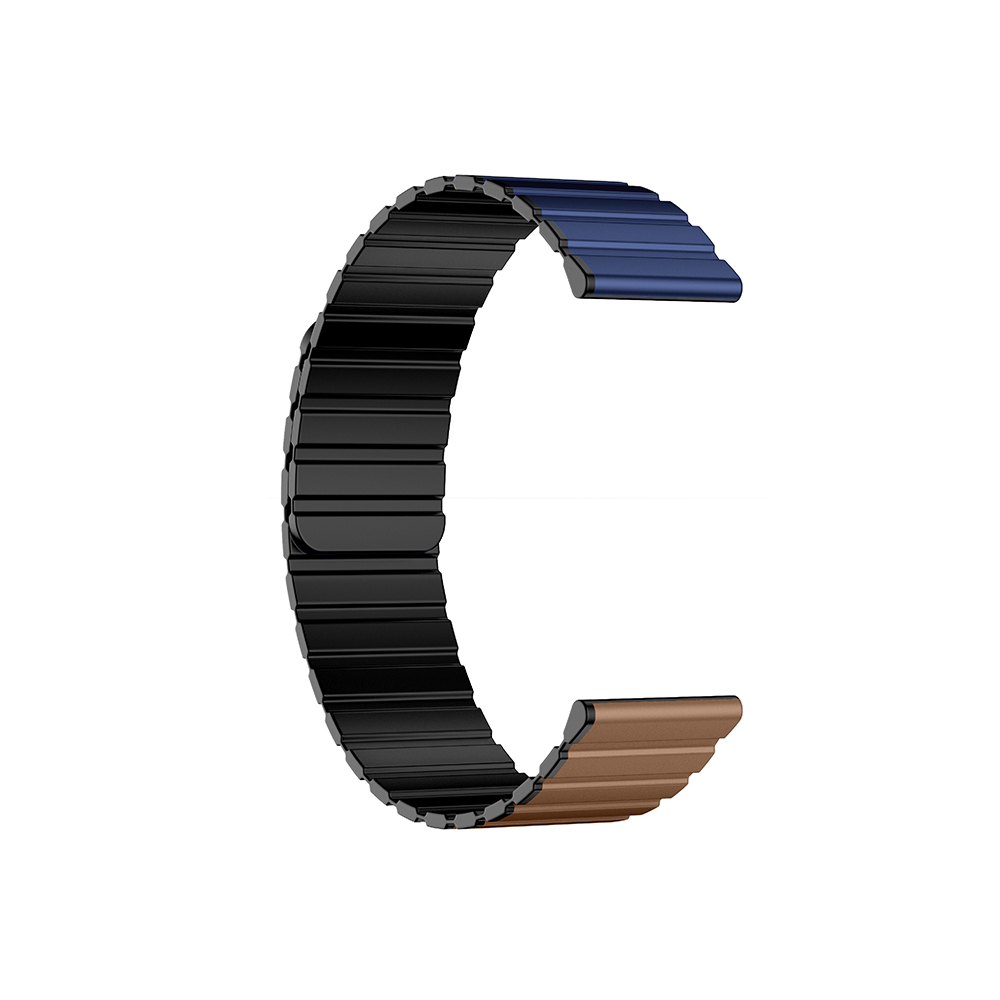 [ลดเหลือ 263] Kieslect Smart Watch Strap สายนาฬิกาข้อมือ สายแม่เหล็ก Magnetic Strap ขนาด 22mm สีน้ำเงิน/กาแฟ-ดำ