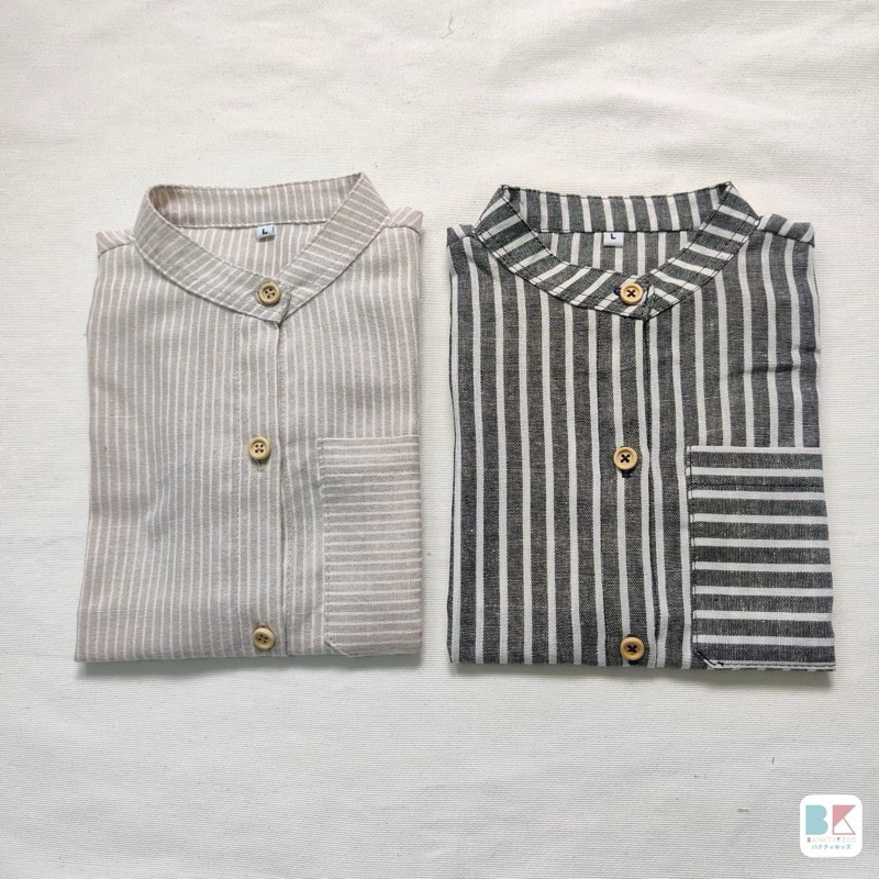New in #CozyShirt เสื้อเชิ้ตเด็ก สีใหม่! "ลายริ้ว" เนื้อผ้านิ่มม ใส่สบายเหมือนเดิมจ้าา